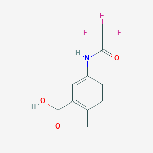 molecular formula C10H8F3NO3 B13498710 2-Methyl-5-(2,2,2-trifluoroacetamido)benzoic acid 