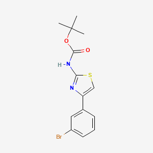 molecular formula C14H15BrN2O2S B13498715 Tert-butyl (4-(3-bromophenyl)thiazol-2-yl)carbamate 