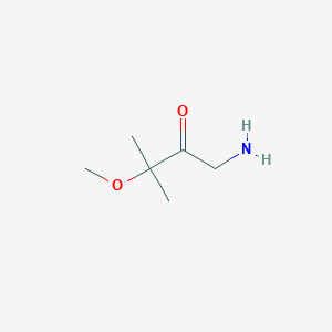 molecular formula C6H13NO2 B13498720 1-Amino-3-methoxy-3-methylbutan-2-one 