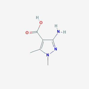 molecular formula C6H9N3O2 B13498723 3-amino-1,5-dimethyl-1H-pyrazole-4-carboxylic acid 