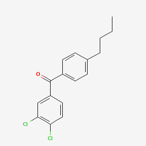 molecular formula C17H16Cl2O B1349877 4-n-Butyl-3',4'-dichlorobenzophenone CAS No. 844885-30-9