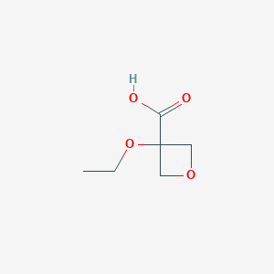 molecular formula C6H10O4 B13498801 3-Ethoxyoxetane-3-carboxylic acid 