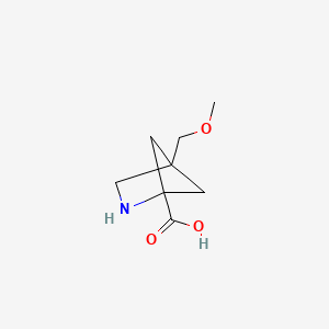 molecular formula C8H13NO3 B13498814 4-(Methoxymethyl)-2-azabicyclo[2.1.1]hexane-1-carboxylic acid 