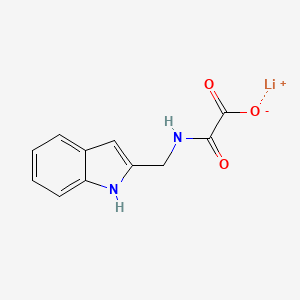 molecular formula C11H9LiN2O3 B13498830 lithium(1+) {[(1H-indol-2-yl)methyl]carbamoyl}formate 