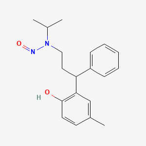 molecular formula C19H24N2O2 B13498835 4-Methyl-2-[3-[(1-methylethyl)nitrosoamino]-1-phenylpropyl]phenol 