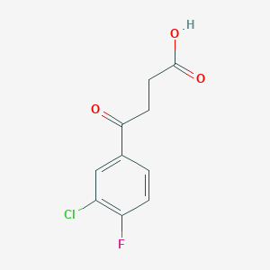 molecular formula C10H8ClFO3 B1349884 4-(3-氯-4-氟苯基)-4-氧代丁酸 CAS No. 62903-16-6