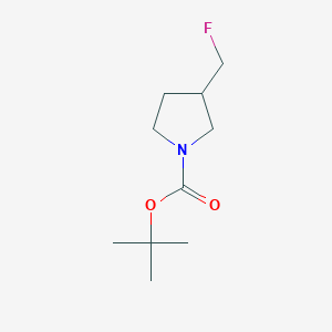 molecular formula C10H18FNO2 B13498857 Tert-butyl 3-(fluoromethyl)pyrrolidine-1-carboxylate 