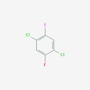 molecular formula C6H2Cl2FI B13498891 1,4-Dichloro-2-fluoro-5-iodobenzene 