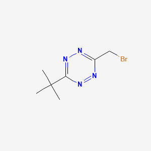 molecular formula C7H11BrN4 B13498914 3-(Bromomethyl)-6-tert-butyl-1,2,4,5-tetrazine 