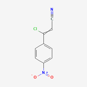molecular formula C9H5ClN2O2 B1349893 3-Chloro-3-(4-nitrophenyl)prop-2-enenitrile CAS No. 78583-88-7