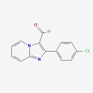 molecular formula C14H9ClN2O B1349896 2-(4-Chlorophenyl)imidazo[1,2-a]pyridine-3-carbaldehyde CAS No. 478257-35-1