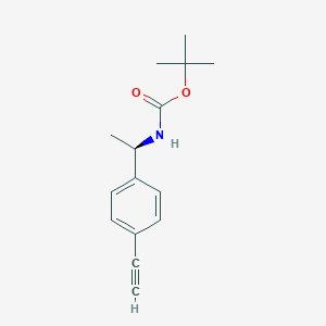 molecular formula C15H19NO2 B13498966 tert-Butyl (R)-(1-(4-ethynylphenyl)ethyl)carbamate 