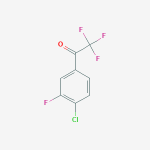 molecular formula C8H3ClF4O B1349899 4'-Chloro-2,2,2,3'-tetrafluoroacetophenone CAS No. 845823-15-6