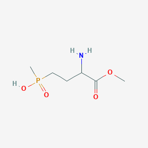 molecular formula C6H14NO4P B13498991 (3-Amino-4-methoxy-4-oxobutyl)(methyl)phosphinic acid 