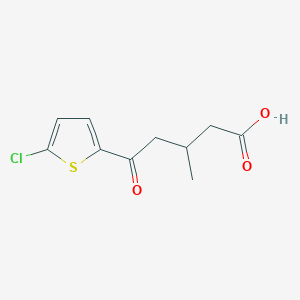 molecular formula C10H11ClO3S B1349900 5-(5-Chloro-2-thienyl)-3-methyl-5-oxovaleric acid CAS No. 845781-52-4