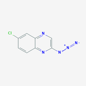 molecular formula C8H4ClN5 B13499005 2-Azido-6-chloroquinoxaline 