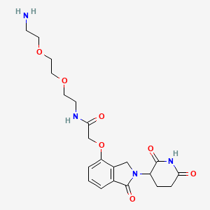 molecular formula C21H28N4O7 B13499048 N-[2-[2-(2-aminoethoxy)ethoxy]ethyl]-2-[[2-(2,6-dioxopiperidin-3-yl)-1-oxo-3H-isoindol-4-yl]oxy]acetamide 