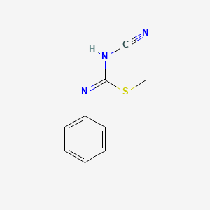 molecular formula C9H9N3S B1349907 N-Cyano-S-methyl-N'phenylisothiourea CAS No. 21504-96-1