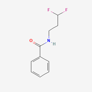 molecular formula C10H11F2NO B13499081 N-(3,3-difluoropropyl)benzamide 