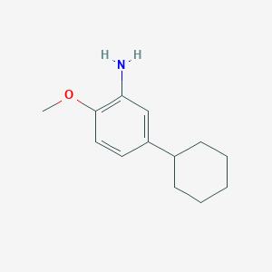 molecular formula C13H19NO B1349910 5-Cyclohexyl-O-Anisidine CAS No. 206559-52-6