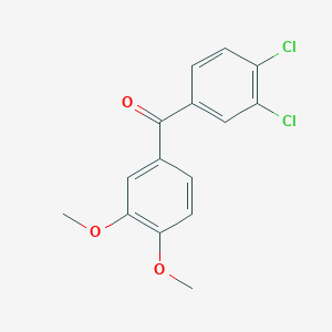 molecular formula C15H12Cl2O3 B1349917 3,4-Dichloro-3',4'-dimethoxybenzophenone CAS No. 92436-56-1