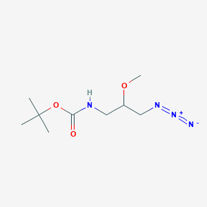 molecular formula C9H18N4O3 B13499210 tert-butyl N-(3-azido-2-methoxypropyl)carbamate 