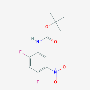 molecular formula C11H12F2N2O4 B13499388 Tert-butyl (2,4-difluoro-5-nitrophenyl)carbamate 