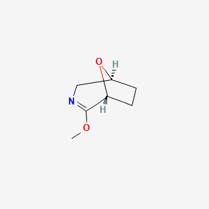 molecular formula C7H11NO2 B13499430 rac-(1R,5S)-2-methoxy-8-oxa-3-azabicyclo[3.2.1]oct-2-ene 