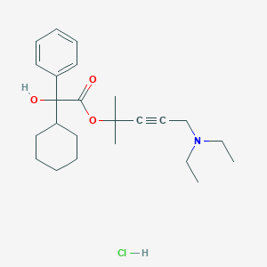 molecular formula C24H36ClNO3 B134995 Temiverine hydrochloride CAS No. 129927-33-9