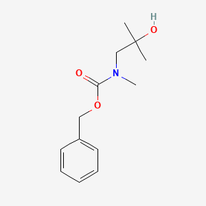 molecular formula C13H19NO3 B13499575 Benzyl (2-hydroxy-2-methylpropyl)(methyl)carbamate 