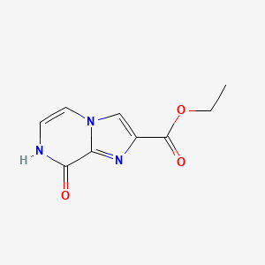 molecular formula C9H9N3O3 B13499582 Ethyl 8-hydroxyimidazo[1,2-a]pyrazine-2-carboxylate 
