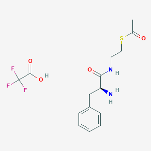 molecular formula C15H19F3N2O4S B134996 N-(Phenylalanine)-S-acetylcysteamine trifluoroacetate CAS No. 147529-79-1