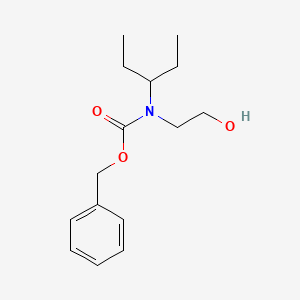 molecular formula C15H23NO3 B13499608 Benzyl (2-hydroxyethyl)(pentan-3-yl)carbamate 