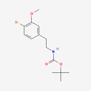molecular formula C14H20BrNO3 B13499683 tert-butyl N-[2-(4-bromo-3-methoxyphenyl)ethyl]carbamate 