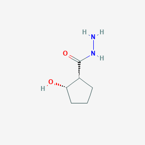 molecular formula C6H12N2O2 B134997 (1R,2S)-2-Hydroxycyclopentane-1-carbohydrazide CAS No. 130023-71-1