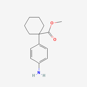 molecular formula C14H19NO2 B13499751 Methyl 1-(4-aminophenyl)cyclohexanecarboxylate 