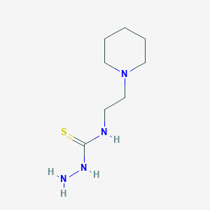 molecular formula C8H18N4S B1349983 4-(2-Piperidinoethyl)-3-thiosemicarbazide CAS No. 32806-53-4