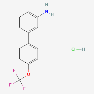 molecular formula C13H11ClF3NO B1349994 4'-Trifluoromethoxy-biphenyl-3-ylamine hydrochloride CAS No. 1049736-54-0