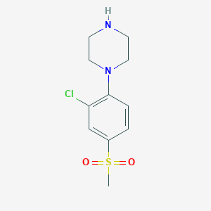 1-[2-Chloro-4-(methylsulfonyl)phenyl]piperazine