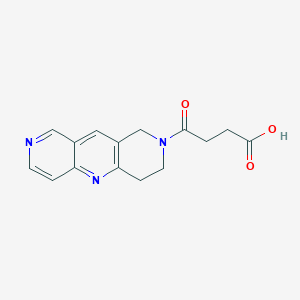 molecular formula C15H15N3O3 B1350008 4-(3,4-Dihydropyrido[4,3-b]-1,6-naphthyridin-2(1H)-yl)-4-oxobutanoic acid CAS No. 392233-82-8