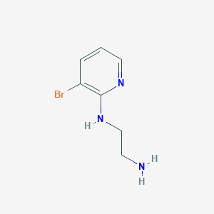 molecular formula C7H10BrN3 B13500103 N1-(3-bromopyridin-2-yl)ethane-1,2-diamine 