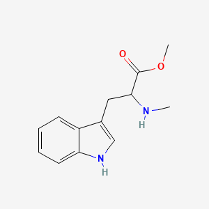 molecular formula C13H16N2O2 B13500147 Methyl 3-(1H-indol-3-yl)-2-(methylamino)propanoate 