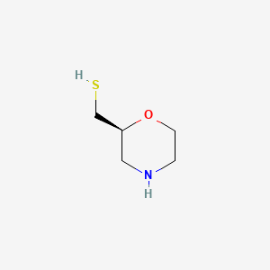 molecular formula C5H11NOS B13500187 (S)-Morpholin-2-ylmethanethiol 