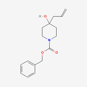 molecular formula C16H21NO3 B13500221 4-Allyl-1-Cbz-piperidin-4-ol 