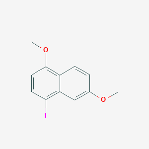 molecular formula C12H11IO2 B13500284 4-Iodo-1,6-dimethoxynaphthalene 