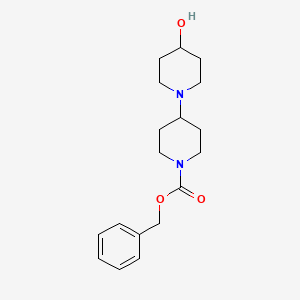 molecular formula C18H26N2O3 B13500329 Benzyl 4-(4-hydroxypiperidin-1-yl)piperidine-1-carboxylate 
