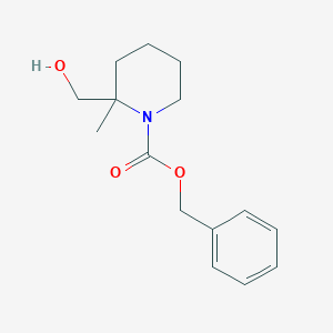 molecular formula C15H21NO3 B13500382 Benzyl 2-(hydroxymethyl)-2-methylpiperidine-1-carboxylate 