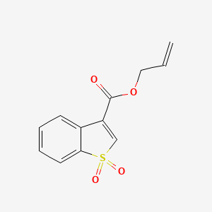 molecular formula C12H10O4S B13500423 Prop-2-en-1-yl 1,1-dioxo-1lambda6-benzothiophene-3-carboxylate 
