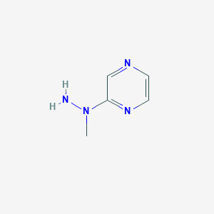 molecular formula C5H8N4 B1350047 2-(1-Methylhydrazinyl)pyrazine CAS No. 76319-95-4