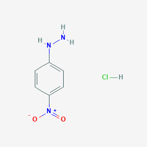 molecular formula C6H8ClN3O2 B135005 4-Nitrophenylhydrazine hydrochloride CAS No. 636-99-7